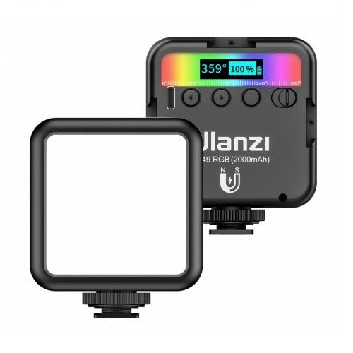 Накамерне LED світло RGB з регулятором яскравості Ulanzi VL49 Чорний