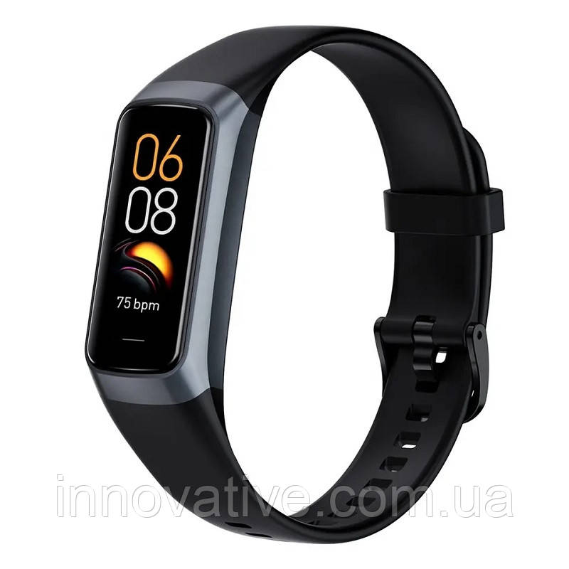 Фітнес-браслет Lemfo C60 з AMOLED-дисплеєм і пульсоксиметром (Чорний)