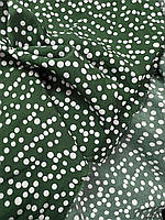 ТКАНИНА СОФТ ГОРОХ ЗЕЛЕНОГО КОЛЬОРУ