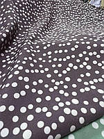 ТКАНИНА СОФТ ГОРОХ ТЕМНО-ФІОЛЕТОВОГО КОЛЬОРУ