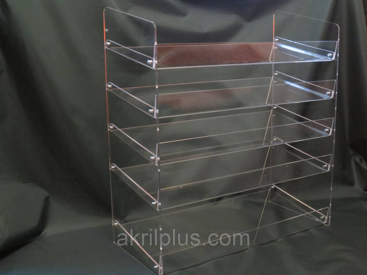 Вітрина відкрита на 5 полок для товару в магазин посилена товщина 4 мм