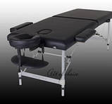 Двосекційний алюмінієвий масажний стіл складаний — DIO, фото 6