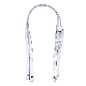 Ремені для рюкзаків двохшарові з регулюванням  на гвинтах, (80*1,5 см), колір Білий