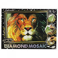 Алмазная живопись "DIAMOND MOSAIC. Лев"