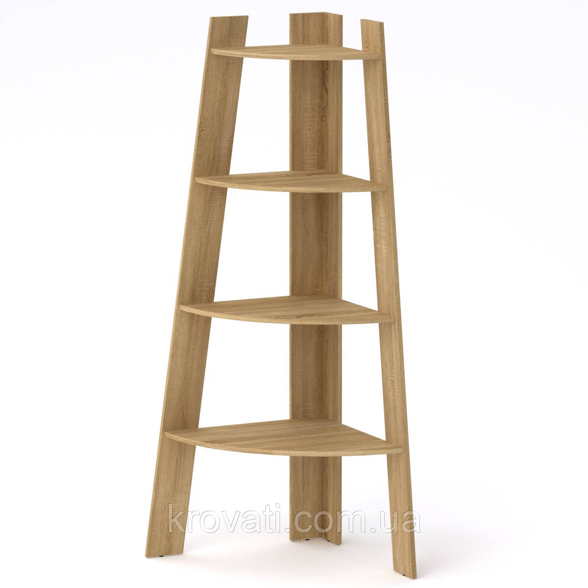 Кутова полиця-стелаж П-27, Компаніт,  Дуб сонома