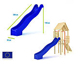 Гірка пластикова 3 м., спуск для дитячого майданчика, водна гірка, фото 3