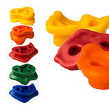 Зачепи для дитячого скеледрому 5 штук, пластикові L-розмір, фото 9