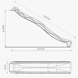 Гірка для дитячого майданчика 2,2 м KBT Yulvo Зелена, фото 3