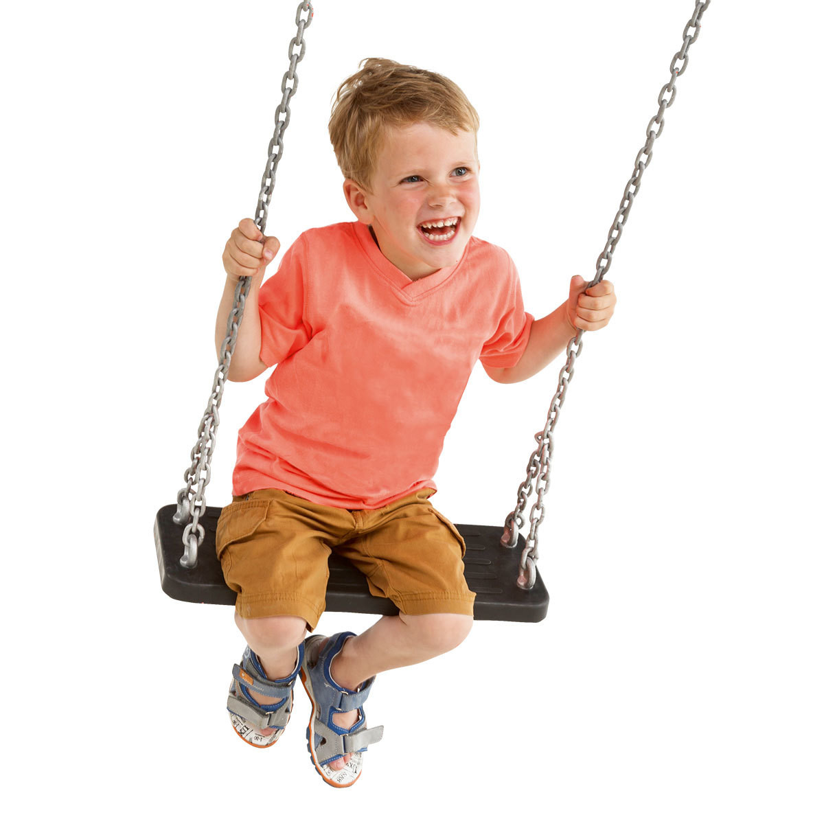 Гойдалки металеві з гумовим покриттям на ланцюгах Kbt Traditional, фото 1