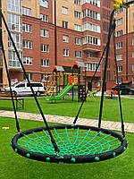 Гойдалки гніздо лелеки Lux 120 см зелений