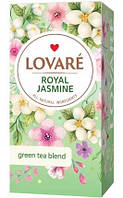 Чай зеленый Lovare Royal Jasmine зеленый с лепестками и ароматом жасмина 24*1.5 г