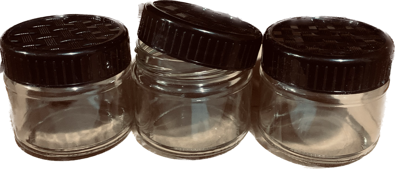Набір баночок із кришками 3 шт по 300 мл 10 унцій чорний, фото 1
