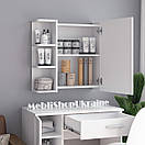 Тумба навісна з дзеркалом та полицею за дверима, фото 2