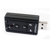 Контролер USB-sound card 7.1 3D звукова карта юсб Windows 7 ready