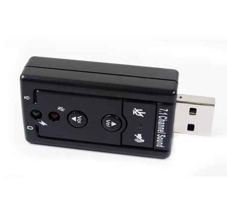 Контроллер USB-sound card 7.1 3D звуковая карта юсб Windows 7 ready - фото 1 - id-p321548879