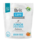 Корм для молодих собак великих порід Brit Care Dog Grain-free Junior Large Breed з лососем 1 кг