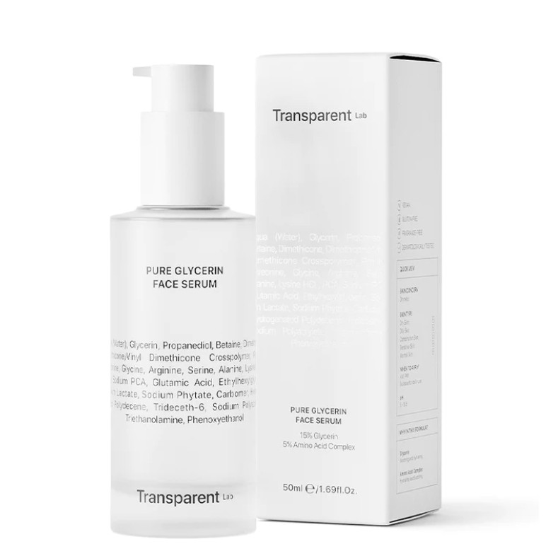 Transparent Lab Pure Glycerin Face Serum 50 ml - Зволожуюча сироватка з гліцерином