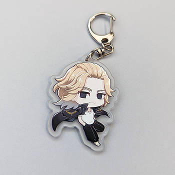 "Майкі Мандзіро (Токійські месники / Tokyo revengers)" брелок акриловий двосторонній з уф-друком