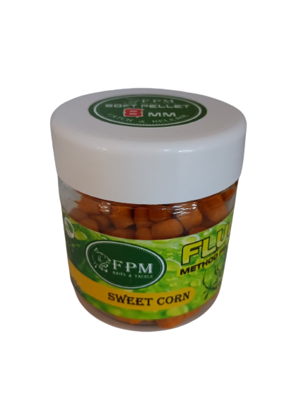 Soft Method Pellet Fluo FPM 8мм 50г в банці Sweet Corn Кукурудза