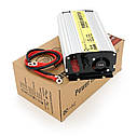 Інвертор напруги RITAR RSC-500, 12V/220V, 500 W з правильною синусоїдою, 1xShuko, 1xUSB, клемні дроти,, фото 3