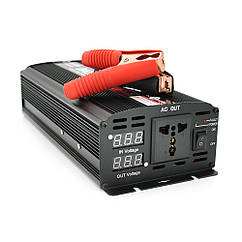 Інвертор напруги ST2500CP (DC: 1250W), 12/220V з апроксимованою синусоїдою, 1 універсальна розетка,