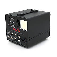 Портативний PowerBank S-300W, 220V/20A, 2*AC/220V+4*DC/12V+6*USB/5V, LED, Q4