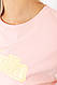 Футболка жіноча з принтом колір рожевий 221R3004-1, фото 5