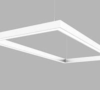 Димуємий світлодіодний світильник X-LED 120ВТ прямокутник білий (840*440*43) LSNP-120dw
