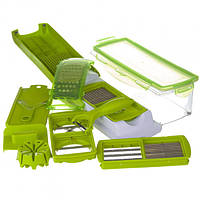 Ручная овощерезка слайсер Nicer Dicer PLUS / Овощерезка мультислайсер / FU-302 Универсальная компактная