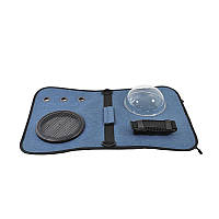 Сумка переноска для котів та собак з ілюмінатором CosmoPet CP-31 Blue, фото 10