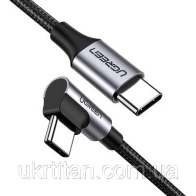 Оригінал! Дата кабель USB-C to USB-C 2.0m 60W US255 Black Gray Ugreen (50125) - Вища Якість!, фото 1