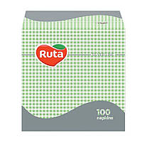 Салфетки бумажные Ruta 100 шт зеленые