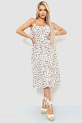 Сарафан із принтом, колір молочний, 102R333-1