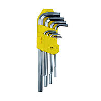 Набор ключей Сталь 48105 Г-образных удлиненных HEX 1,5-10 мм 9 шт