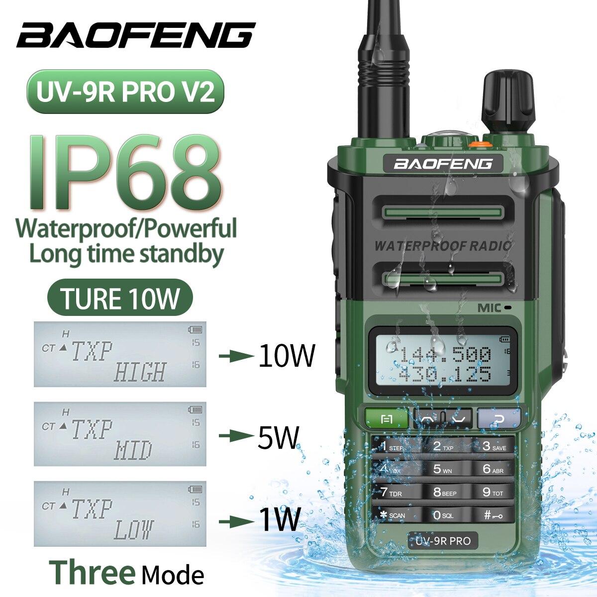 Рація Baofeng UV-9R Pro V2 8W green