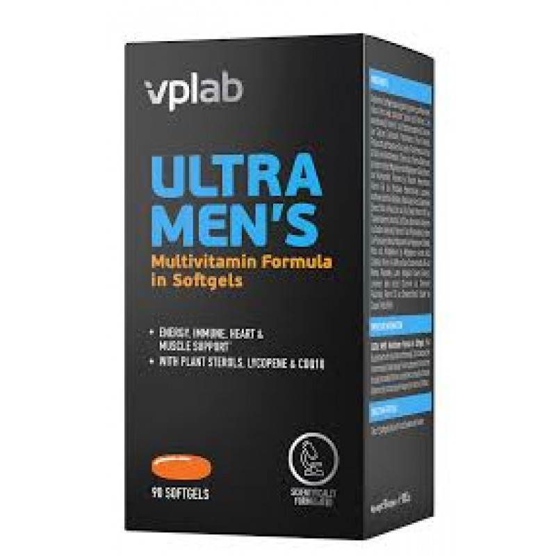 Вітаміни для чоловіків Vplab Ultra Men's 90 softgels EXP 3/25 року включно, фото 1