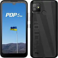 Смартфон Tecno POP 5 Go 5,7" батарея 4000 мАг 1/16Gb зі сканером відбитків пальців чорний