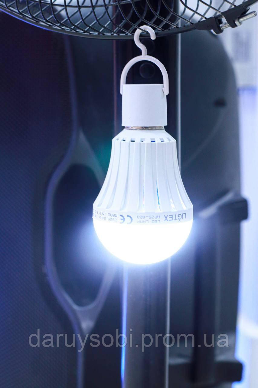Перезарядна світлодіодна лампочка на акумуляторі LIGTEX
