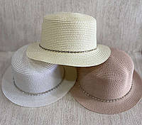 Жіночий капелюшок канотье