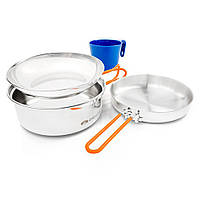 Набор посуды GSI Outdoors Glacier Stainless 1 Person Mess Kit