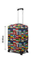 Чохол для валізи Coverbag неопрен M прапори