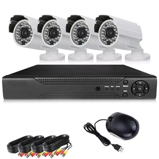 Відеореєстратор DVR KIT HD720 4-канальний (4камеры в комплекті)