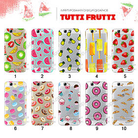 Ультратонкий прозорий чохол з малюнком для Huawei Ascend G7 (80 дизайнів)