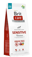 Корм для собак с чувствительным пищеварением Brit Care Dog Grain-free Sensitive с олениной 12 кг