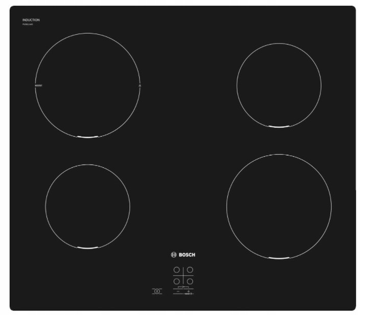 Варильна індукційна плита 59 см чорне скло Bosch PUG611AA5E