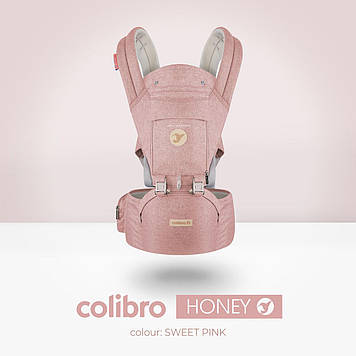 Ерго-рюкзак хіпсит 6 в 1 Colibro Honey Sweet pink, рожевий