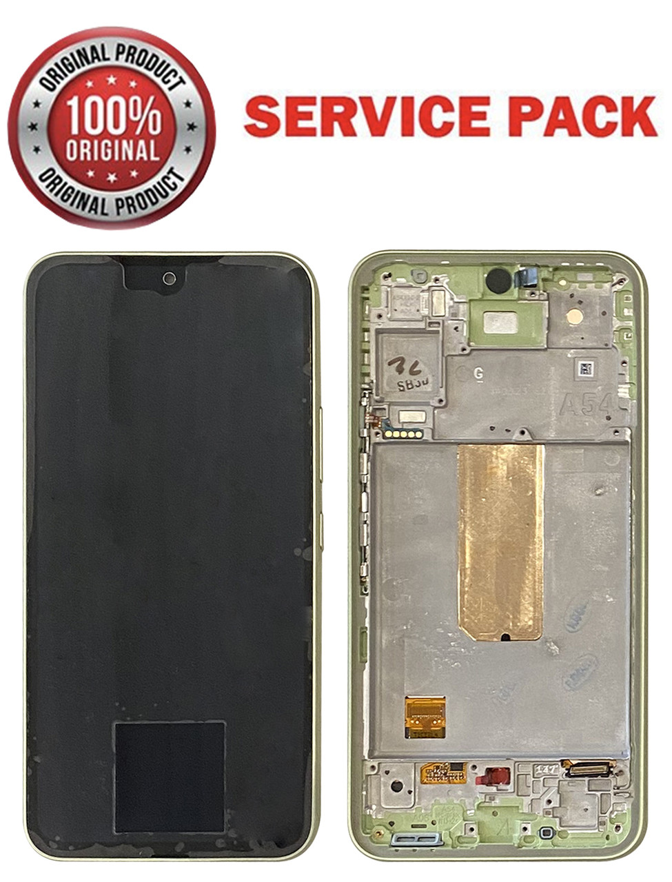 Дисплейный модуль (экран) для Samsung A546 (SM-A546B, SM-A546B/DS) Galaxy A54 GREEN У рамці 100% SERVICE PACK