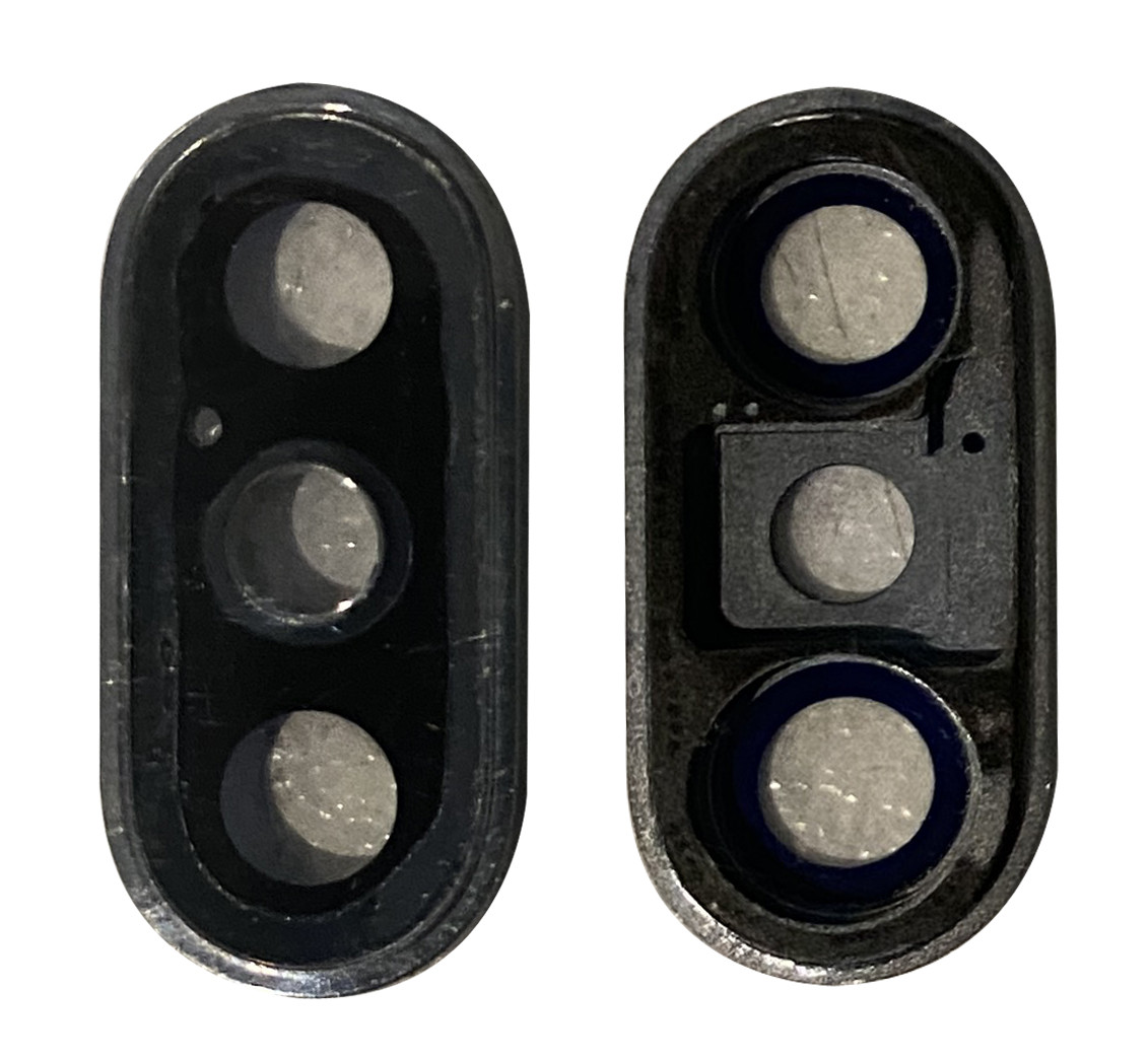 Скло камери для iPhone XS Чорний з рамкою, фото 1