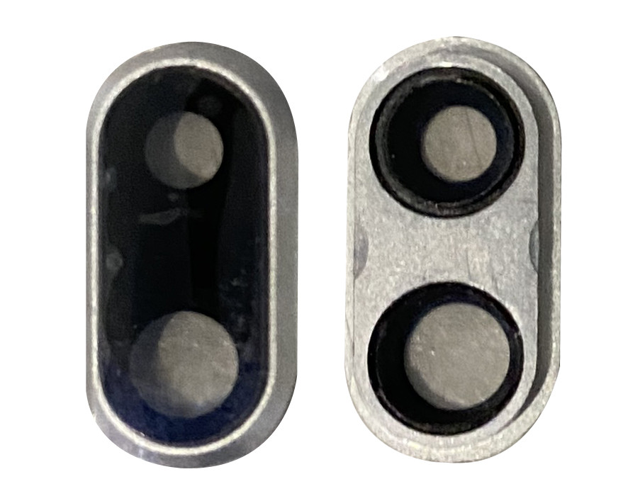 Скло камери для iPhone 8 Plus Срібне з рамкою, фото 1