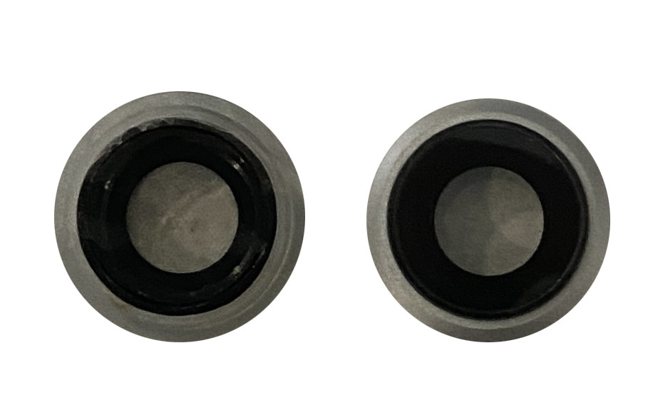 Скло камери для iPhone 8 Срібний з рамкою, фото 1